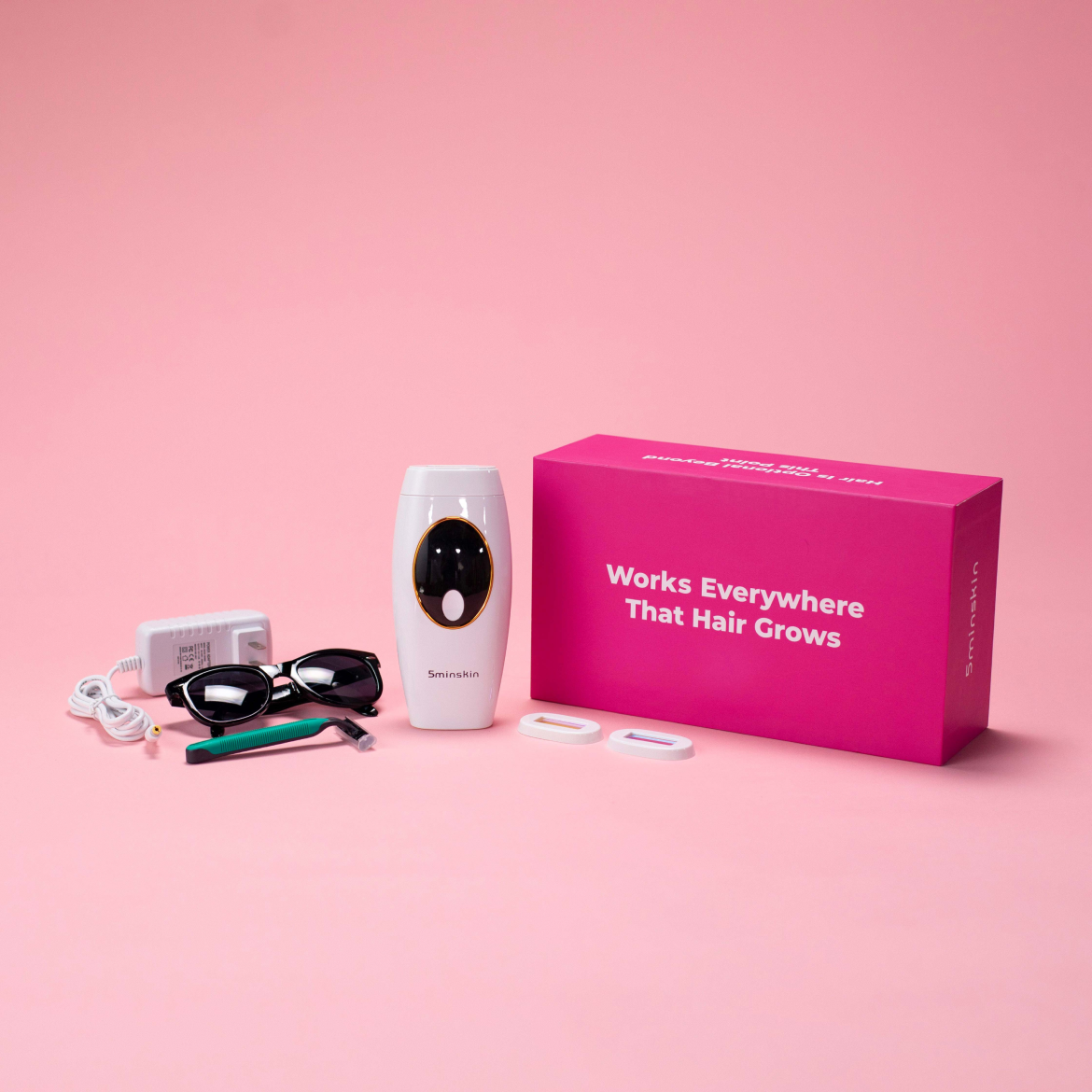 5MINSKIN HAIR ZAPPER 2.0 - COMBINÉ D'ÉPILATION LASER À DOMICILE