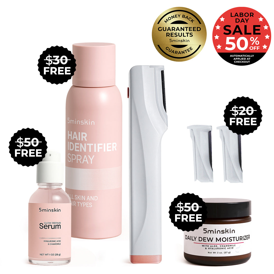 5MINSKIN ELECTRIC DERMAPLANING TOOL - 50% OFF LABOR DAY  SALE + 4 FREE GIFTS (WORTH $150)