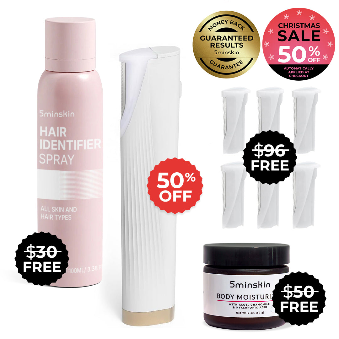 COMBINÉ D'ÉPILATION LASER À DOMICILE 5MINSKIN