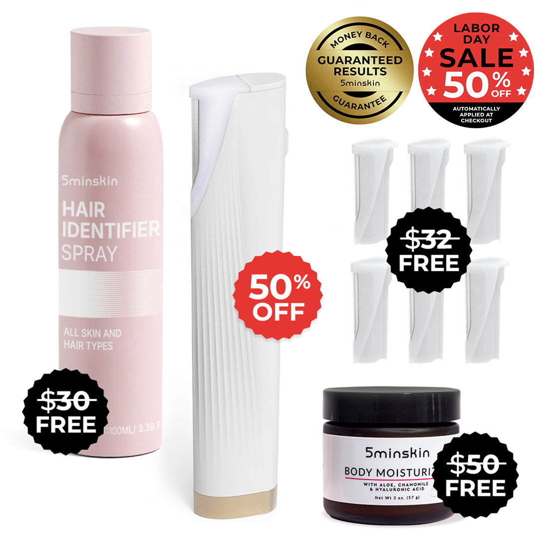 5MINSKIN ELECTRIC DERMAPLANING TOOL - 50% OFF LABOR DAY  SALE + 3 FREE GIFTS (WORTH $176)