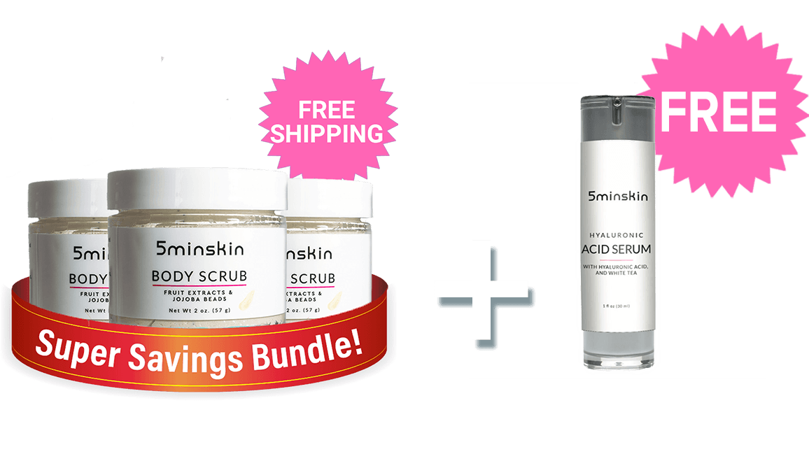 3x Body scrub + 1x Hyaluronic Acid  - Upsell 3